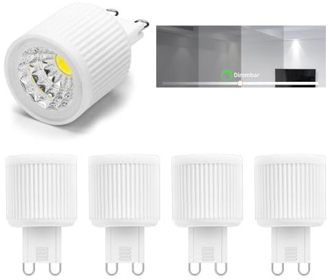 I-SHUNFA G9 Dimmbar LED Lampe 3W kaltweiß 6000K Ersetzt 30W HalogenLampe,led g9 Leuchtmittel Strahler 38° Abstrahlwinkel AC 220V - 240V für Deckenstrahler,Spotlight, Deckenspot (5er Pack)