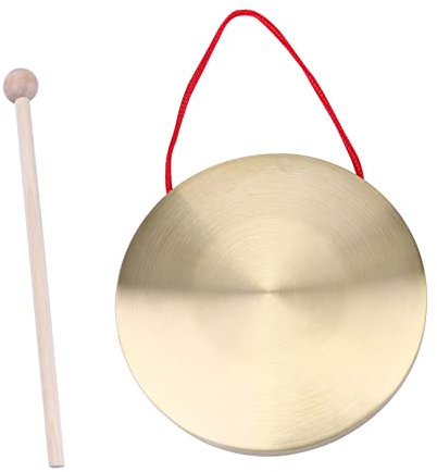 BESTonZON 1satz Traditionelles Chinesisches Gong Handgong Percussion Instrument Metall Für Musikspiele Unternehmensanlässe Und Kreative Kindermusikförderung