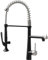Kitchen Tap Grifo Con Rociador Abatible Grifo Giratorio De Latón Macizo Chapado En Negro