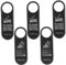 JECOMPRIS Set Di 5 Cartelli in Pelle Per Porte Di Hotel - Perfetti Per Privacy e Silenzio - Eleganti Indicatori Magnetici Per Uffici e Camere Nero