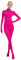 Foweknow Combinaison intégrale extensible pour homme et femme - Combinaison de cosplay - Unisexe - Couleur unie - Costume d'Halloween - Costume de carnaval - Coupe ajustée, rose, XL