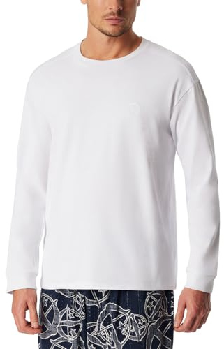Schiesser Herren Schlafanzugoberteil Shirt Langarm Rundhals - 183225