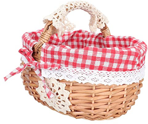 BESPORTBLE Einkaufskorb Spielzeugkorb Brotkorb Weidenkorb Obstkorb geflochtener Pflanzenkorb storage baskets fruit basket früchtekorb fruits basket Geschenkkorb Picknickkorb im Freien Rattan