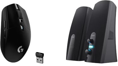 Logitech G305 Radio-fréquence Souris & Trust Almo Enceinte PC 2.0,10 Watt
