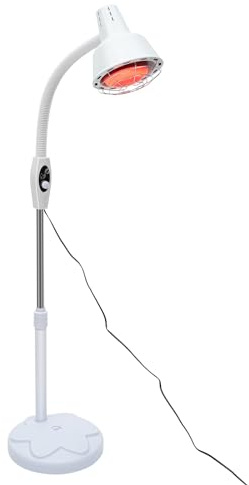 CHERIPOLI Rotlichtlampe 220V, Infrarotlampe Wärmelampe, Infrarotlicht-Rotlicht-Wärmelampen, Europäischer Standard Einzelkopf, fur Heimat