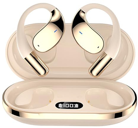 Éditeurs de traducteur de langue AI | 144 Langues Traduction Éditeurs | Clip sur les écouteurs | Earbud d'oreille ouverte sans fil avec 8 heures de temps d'écoute Capacité de batterie de 300 mAh