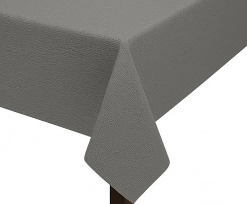 Leonado Vicenti Gartentischdecke 110x140 cm wetterfest Weichschaum mit Paspel rutschfest abwaschbar wasserabweisend rechteckig oval rund grau grün rot in vielen Größen ideal für Garten Balkon Camping