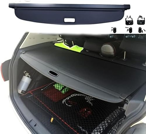 WEIQQI Auto Laderaumabdeckung Kofferraumabdeckung Rollo für VW Golf 6 MK6 2008-2013, Kofferraumverkleidung Trennwand Ausziehbare Kofferraum Schutz