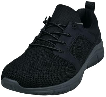 bugatti man Herren Low-Top Sneaker, Männer Slipper,Slides,Schlupfschuhe,schluepfschuhe,Loafer,Freizeit,leger,sportlich,schwarz (1000),45 EU/EU UK