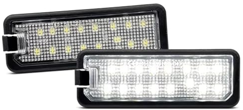BeiZhengbhD License Number Plate Light For Seat For Altea For Exeo For Ibiza For Leon For Toledo For Skoda For Superb White LED Number License Plate Light 2Pcs