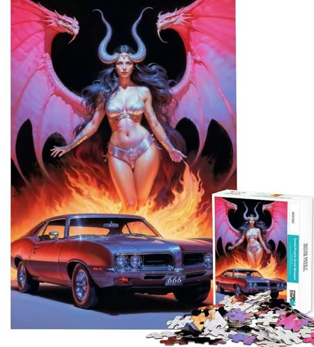 1000-teiliges Puzzle für Teenager Dämonische Lilith Lernspiel für den Urlaub DIY-Spielzeug ab 14 Jahren (38x26cm)