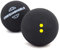 Unsquahable 382213 Unisex Squashbälle, 2er Pack, shwarz ,Doublegelb Punk