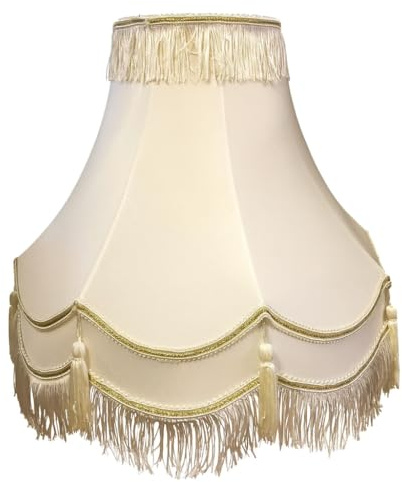 14 Traditional Fully Lined Cream/Gold Table LAMP Shade
