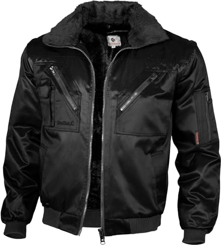 Qualitex - Pilotenjacke 4 in 1, Schwarz, S