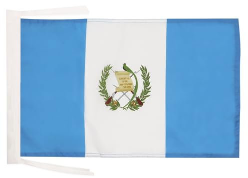 AZ FLAG - Flagge Guatemala - 45x30 cm Mit Kordel - Republik Guatemala Fahne 30 x 45 Cm - Flaggen