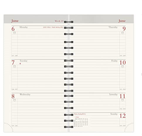 2025 Senator (13 month) Pocket Diary Insert/Refill - Week to View - (INN) Cream paper