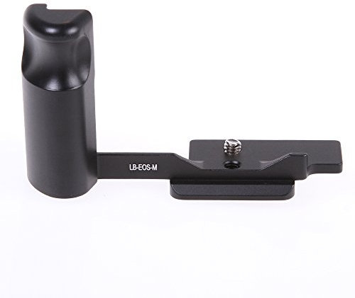 FOTGA Quick Release Vertical L Plate Bracket Hand Grip for Canon Eos-m, Compatible with Camera & Cellphone, Black (Camera Accessory, Tripod Mounting)