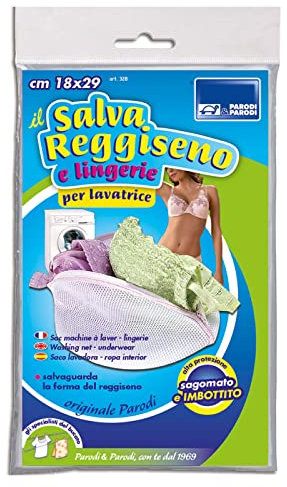 PARODI & PARODI- Il Salva Reggiseno e Lingerie, Sacco per Proteggere il Bucato, Sacchetto in Rete per Lavatrice, Ideale per Lavare Reggiseni e Bralette ne Salvaguardia la Forma, 60x70 cm