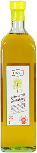 Raw Canola / Rapeseed Oil, Unrefined, Cold Pressed and Crude Ol’Vita (1000 ml)