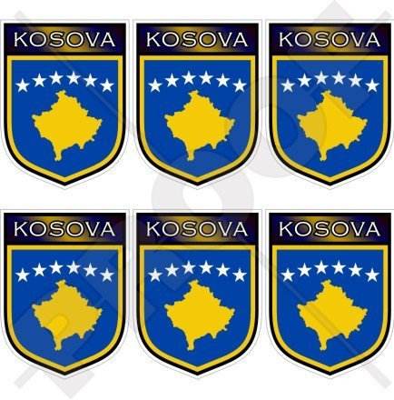 Kosovo kosovarischer den Kosovo Shield 40 mm (40,6 cm) Mobile, Handy Vinyl Mini Sticker, Aufkleber X6