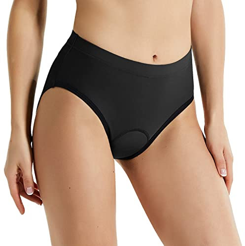 baleaf Damen Radlerunterhose Gepolster Radsport Unterhose Fahrradunterhose Farrad Slip Gel Schwarz XXL
