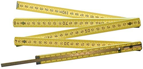 Holzgliedermaßstab mit Messingzunge