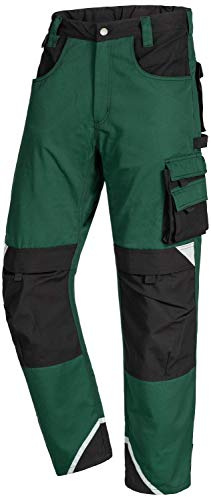 NITRAS MOTION TEX PLUS 7614 Cargohose - Bundhose für die Arbeit - Grün - 64