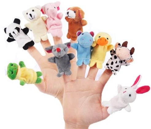DealKits Fingerpuppen [20-TLG] Baby Mitgebsel Kindergeburtstag Finger Plüschtier Set, Jungen und Mädchen Geschenke für Weihnachten Ostern und Kinderparty, Kleines Geschenk für Kinder
