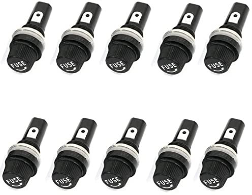 10 x Sicherungshalter für Glas- und Keramik-Sicherungen, 5 x 20 mm