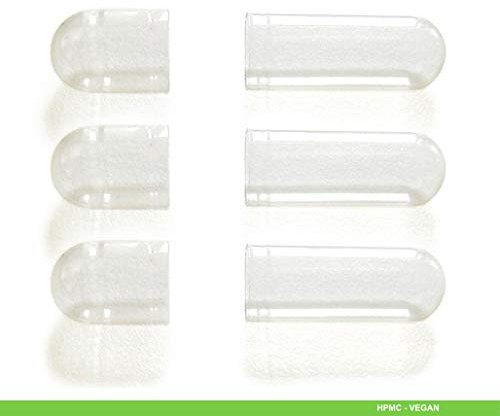 Vivameo 20.000 Capsules vides séparées végétaliennes HPMC taille 0 moitiés séparées (sans goût, sans colorants) avec certificat Qualité Pharma