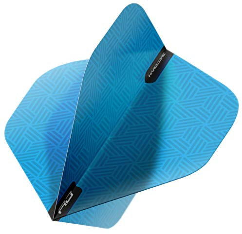 RED DRAGON Hardcore XT Blue Patterned Extra Thick Standard Dart Flights - (4 Sätze pro Packung)