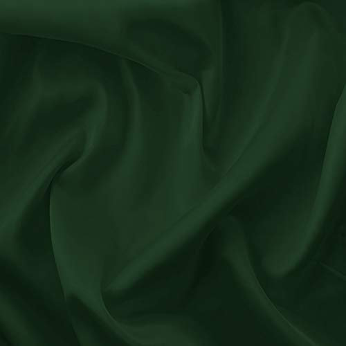 Silky Satin Liquid Fabric Plain Luxury Dress Craft Decoration Drape Dancewear Material 60 – 150cm Wide | Sold Per Half Metre (Bottle Green)