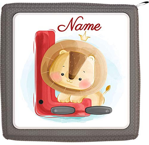 TheSmartGuard Folie passend für die Toniebox | Schutzfolie Sticker | individuell anpassbar | Baby Löwe mit Buchstabe L mit Name personalisiert | Handschrift