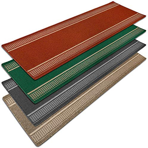 Floordirekt Teppich-Läufer Promenade | Attraktiver & strapazierfähiger Flor | Rutschhemmender Gelrücken | Erhältlich in 4 Farben & vielen Größen (67 x 1000 cm, Anthrazit)