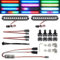 elechawk RC-LED-Lichtleiste, Dachlampe, Scheinwerfer, Rücklicht-Set, Stoßstangenlicht, kompatibel mit Traxxas RC-Auto, LKW, Crawler, Tamiya, Losi, HPI, Rustler, Axial-Polizeilichter (2-Bar-Version)