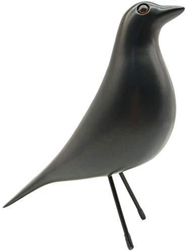 GLOBOTECH Mid Century Decor Hausvogel – Mitte des Jahrhunderts Schreibtisch, moderne Dekoration, Skulptur-Nachbildung, Taube für Schreibtisch, Mitte des Jahrhunderts Skulptur (schwarz)