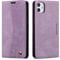 QLTYPRI Wallet Case for iPhone 11, Vintage PU Leather Folio Case with Card Slots Kickstand Magnetic Closure Shockproof Flip Phone Cover for iPhone 11 (6.1 inch) - Purple