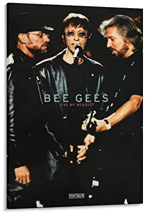 ZHUYING Bee Gees Poster, Rock and Roll Hall of Fame Poster, klassische Charakter-Poster, Bilddruck, Wandkunst, Poster, Gemälde, Leinwand, Poster, Kunstwerke, Raum-Aesthe