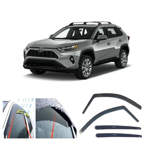 AC WOW 4x Regenwindabweiser für Toyota RAV4 (XA50) 2018 2019 2020 2021 2022 2023 2025 Kanaltyp
