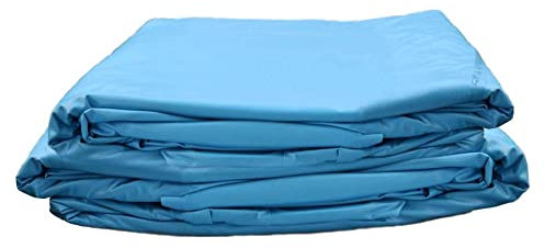 Premium Poolfolie für Rundpool, 420 cm x 150 cm, Stärke: 0,6 mm, blau, Keilbiese