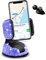 CGEAMDY Bling Autotelefonhalter, 360 Grad Drehung Glitzer Strass Dekoration Smartphone Handy Halter, Multifunktionaler Autotelefonhalter Für Frauen Und Mädchen(Blau)