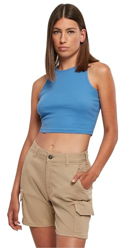 Urban Classics Damen Ladies Cropped Rib Top
