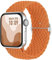 Suitisbest Cinturino in nylon compatibile con Apple Watch 42 mm, 44 mm, 45 mm, 46 mm, 49 mm, antiscivolo, elastico intrecciato per Apple Watch 10, 9, 8, SE 7, 6, 5, 4, 3, 2, 1, Ultra, arancione