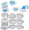 Tea Cups & Saucer + More Metal Cutting Dies Set, Cutter Stencil, Card Making, Scrapbooking, Paper Crafts, Photo Album E2