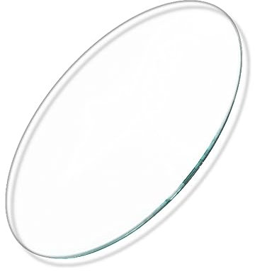 Mesa Redonda Mesa Comedor Cristal Templado Para Mesa, 60 Cm Mesas Centro Redondas, Tablero De Mesa De Cristal Templado,Vidrio Templado, Para Mesa De Comedor, Mesa De Café ( Color : Clear , Size : 35CM