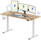 FLEXISPOT Bureau Assis Debout Électrique 180x80cm, Bureau Réglable Électrique en Hauteur avec Plateau Érable, Table d'ordinateur avec Crochet, Fonction Mémoire