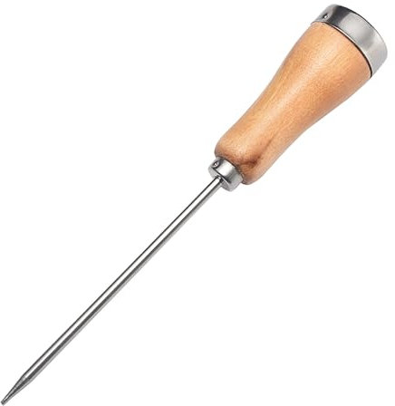 Edelstahl-Einzelgabel-Eiscocktail-Einzelgabel-Halberd-Eismeißel Messerklinge (Khaki, One Size)