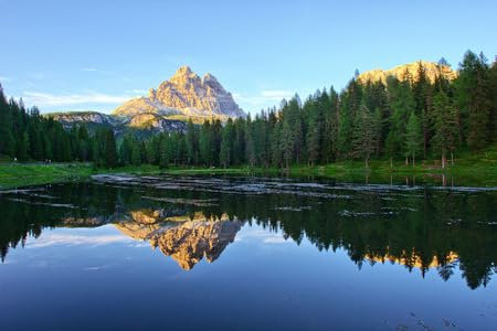 adrium Acryl-Bild 60 x 40 cm: Dolomiten-Italien. Antorno-See (31132057)