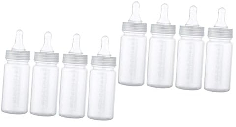 CRILSTYLEO 8 Stk Nuckelflasche Babyflaschen Mama Flaschen Neugeboren Stillen Mit Der Flasche -stillflaschen Babymilchflasche Säuglingsflaschen Flaschen 0-3 Monate Transparent Pp