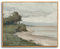 hyidecorart Vintage Meereslandschaft Leinwand Bilder mit Rahmen Holz, 20x25 cm Klein Wandbilder Wohnzimmer Strand bei Etretat, Modern Wanddeko Schlafzimmer Gemälde Desktop Badezimmer Büro Esszimmer